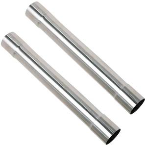 lot 19221 image: 2.5 Inch Exhaust Pipe T304 Stainless Steel Exhaust Tubing (SS Tubo),Tailpipe 2 12ID Straight Tubing Length 17.3, Flared Slotted, Polished Finish,Universal Connector Adapter Tubo - Retail $103
