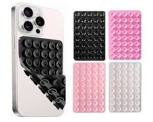 lot 60141 image: 4 Pack Double Sided Suction Cup Phone Holder, Sticky Grippy Ventosas Para Celular