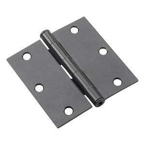 lot 60174 image: Richelieu  2-Pack Onward 3 12-inch Brass Square Corner Door Hinge