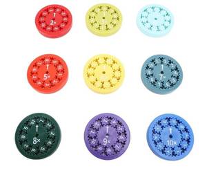 lot 60188 image: Math Fidget Toy Vibrant Color Interactive Learning Tool for Students Material PC