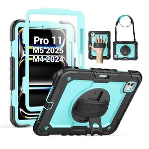 lot 60222 image: SEYMAC Case for iPad Pro 11 Inch M5  M4 (20252024), Light Blue - Retail $31