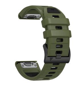 lot 60228 image: BEFIA 26mm Watch Band for Garmin Fenix 8 51mm 5x 6x pro 7x pro sapphire solar, quickfit 26 watch bands for Garmin enduro tactix delta rubber Blue, Black - Retail $20