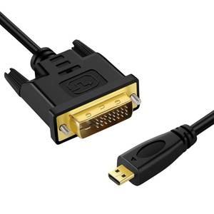 lot 60233 image: Twozoh Micro HDMI to DVI Cable 3.3FT, Micro HDMI 1.4 to DVI 241 Pin Male to Male Cable Support 1080P Full HD