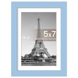 lot 60235 image: upsimples 5x7 Picture Frame, Wall Decor Photo Frames, Blue 1 Pack