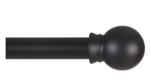 lot 90 image: Thestoa Black Curtain Rod or Windows 30-62 inch Adjusts Length by Splicing, 58 Diameter Matte Black Small Curtain Rods for Bedroom, Living Room, Kitchen, Outdoor, Farmhouse - Retail $22