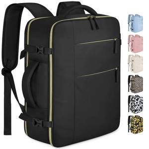 lot 123 image: Capolo Travel Backpack for Women Men Waterproof Laptop Backpack Airlines Approved Personal Item Backpack Bag Computer Bookbag for Business, Work, Traveling Fits 15.6 Inch Laptop(Black) - Retail $20