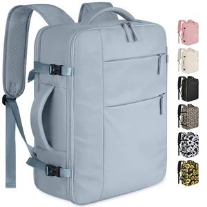 lot 130 image: Capolo Travel Backpack for Women Men Waterproof Laptop Backpack Airlines Approved Carry On Backpack Bag Computer Bookbag for Business, Work, Traveling Fits 15.6 Inch Laptop(Blue) - Retail $25