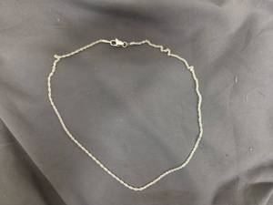 lot 145 image: Sterling Silver Necklace 18 inch - Retail $0
