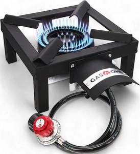 lot 168 image: GasOne High Pressure Single Propane Burner - Outdoor Cooking with Heat Shield and Guard �� Propane Burner Head for Camping, Tailgating, Seafood Boil, Home Brewing - Patented - Retail $30