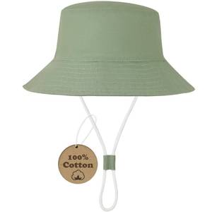 lot 192 image: Baby Sun Hat Toddler Bucket Hats Summer Sun Protective Kids Beach Hats Wide Brim Outdoor Camping Hat for Boys Girls 2-4 T - Retail $6