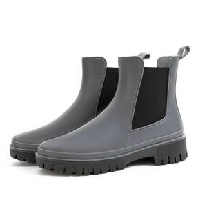 lot 209 image: PRE OWNED 41 Fubotao Women��s Short Rain Boots Waterproof Chelsea Rain Boots For Ladies - Retail $22