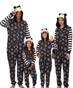 lot 215 image: YEAXLUD ONE PIECE 2XL Cute Matching Christmas Pajamas for Family One Piece Sleepwear Holiday Couples Onesies Adult Pijamas Jammies Xmas Pjs(Penguin) - Retail $6,606