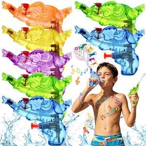lot 232 image: Zeustbonwe 16 Pcs Mini Elephant Water Gun with Whistle, Colorful Mini Squirt Blaster, Kids Toy for Summer Beach, Pool Party Favors & Outdoor Water Fight Games - Retail $15