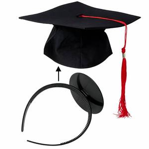 lot 237 image: GiSenHai Graduation Cap Headband Grad hat decorations Holder decorations Accessory, Anti-Fall Hairband for Students Graduates, Keeps Hairstyle Fixed (No Graduation Cap) - Retail $9