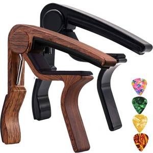 lot 252 image: Guitar Capo 2 Pack Capo Guitar Clamp for Acoustic Electric Bass Guitar Ukulele - Retail $7