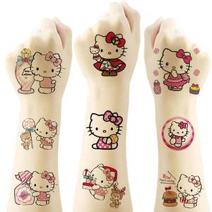 lot 256 image: 14 Sheets Hellokitty Temporary Tattoos for Kids, Cute Sanrio Cartoon Birthday Party Favors, Decoration Sticker Gifts for Girl Boys Home Activity Class Prizes Carnival Christmas Rewards - Retail $5