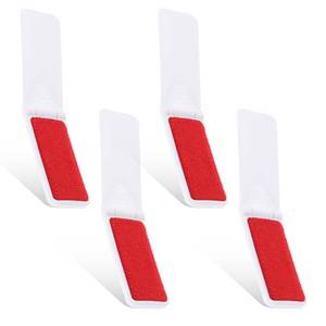 lot 261 image: Foldable Lint Brush for Clothes, 4 Pcs Portable Travel Size Lint Brushes for Pet Hair Reusable Mini Lint Remover Brush for Furniture Couch Sofa Pet Hair Fabric Fluff Dust Removal (White) - Retail $7