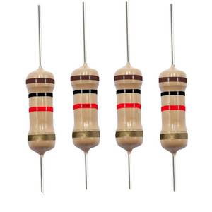lot 295 image: California JOS 1K Ohm Carbon Film Single Fixed Resistor 14 W (0.25 Watts) 5% Tolerance, (1K R, 1K ohm, 1K �) Resistor (40 Pack) - Retail $4
