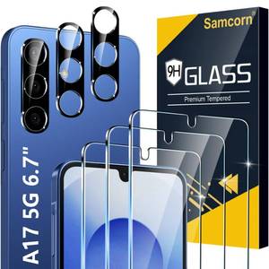 lot 296 image: 33 Pack Pack Galaxy A17 5G Screen Protector, HD Clear Tempered Glass, Fingerprint Unlock, 3D Curved, Scratch Resistant, No Bubble for Samsung Galaxy A17 5G Glass Screen Protector - Retail $8