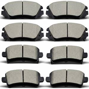 lot 310 image: DYZJKWJW D1421 D1430 Front Rear Ceramic Brake Pads Set Fit For 2014-2020 Chevrolet Impala,For 2013-2015 Chevrolet Malibu,For 2010-2016 Buick AllureLacrosseRegal,For 2011 SAAB 9-5 (8 pcs) - Retail $33