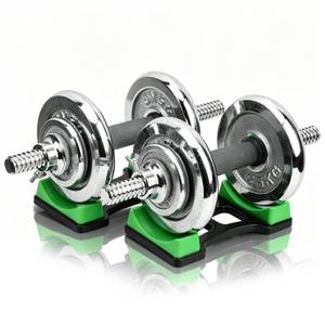 lot 395 image: 1pair dumbbell bracket mat, dumbbell weight rack floor protection pad for home gym equipment - Retail $8