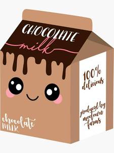 lot 412 image: Chocolate Milk Sticker - Sticker Graphic -Stickers for Hydroflask Water Bottles Laptop Computer Skateboard, Waterproof Decal Stickers - Retail $5