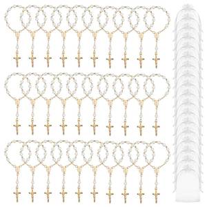 lot 419 image: HooYiYuuX 30 Pcs Mini Rosary Beads, Baptism Party Favors for First Communion, Gold Baby Rosary Gift for Guests, Small Gold Plated Religious Souvenirs for Christening Weddings, Party Favors - Retail $19