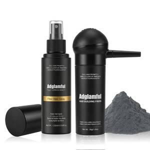 lot 422 image: Adglamful Hair Building Fibers & Hold Spray Set �� Instant Hair Thickening for Thinning Hair, Natural Finish, Long-Lasting Coverage for Sparse Roots & Hairline, Grey (30g  120ml) - Retail $24