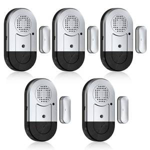 lot 502 image: Sanjie Door Window Alarms - 5 Pack,125dB,Volume Control,Window Door Open Alarm Sensors for Kids SafetyDementiaPool,Wireless Sensors Keep Your Home Security,Easy to Install,Long Battery Life - Retail $28