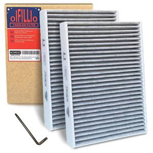 lot 506 image: OIFILLIO Cabin Air Filter for BMW X5 X7 X6 (2019-2025), 530i 540i 530e M5 M550i (2017-2023), 740i 750i (2016-2022) with Activated Carbon, Replaces OE 64119366401 64115a1bdb6 (2PCS) - Retail $20