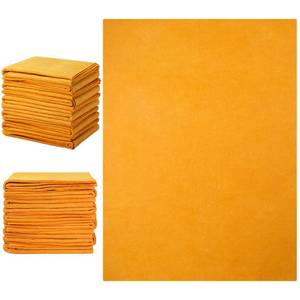 lot 511 image: SEEWEY 10 Pack 20 x 27 Shammy Cloths Absorbent Chamois Towel for Car Drying German Shammy Cloth Bulk Machine Washable Reusable Multi Purpose Orange Towels Anti Scratch for Home Car Pet Wash - Retail $23