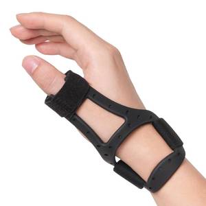 lot 536 image: Velpeau Waterproof Thumb Brace for Arthritis Pain and Support, Semi-rigid Silicone Thumb Spica Splint Ideal for De Quervains Tenosynovitis, Tendonitis, One Size Fits Most, Can be Worn on Both Hands - Retail $20