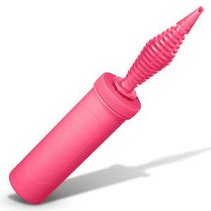 lot 543 image: Balloon Pump Handheld Two-Way Action Fast Inflation for Latex Foil Balloons Portable Lightweight Manual Air Pump Party Decorations Supplies for Birthday Wedding Baby Shower Kit. (Pink) - Retail $7