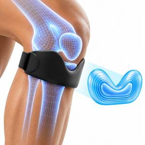 lot 576 image: Stryde precision knee strap- 2 Pack Silicone Patellar Tendon Support Strap for Jumpers Knee, Patellar Tendonitis, Pain Relief, Patella Band, Knee Strap for Running, Hiking, Basketball, Soccer��Volleyball, Tennis, Workout - Retail $26