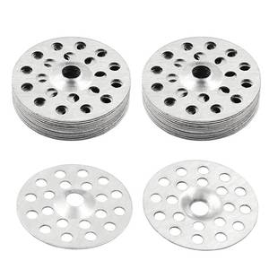 lot 594 image: Coufce 100pcs 1 inch Plaster Washers Zinc Metal Washer, Plaster Repair Washers Profile Washer for Wall, Ceiling, and Drywall Repair - Retail $7