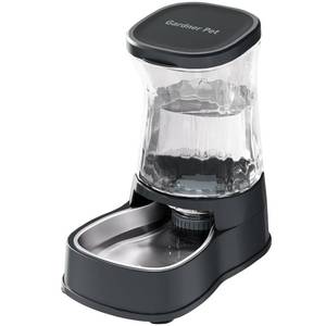 lot 46783 image: Gardner Pet Automatic Dog Water Dispenser Gravity Stainless Steel Water Waterer Feeder, 100% BPA-Free Large Capacity Water Feeding Bowls for Medium & Large-Sized Dogs Cats Other Pets -(1 Gallon) - Retail $30