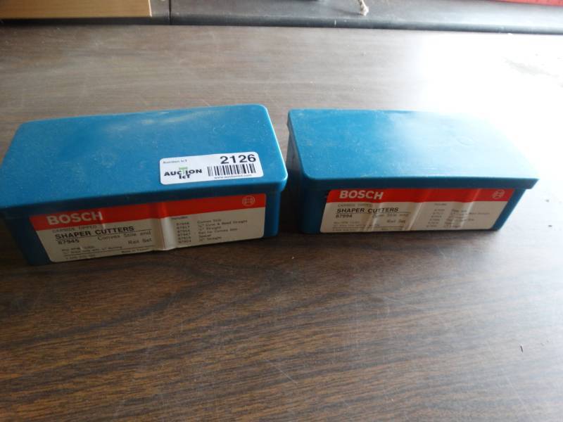 2 Bosch carbide tipped shaper cutters 