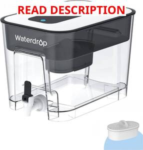 lot 1405 image: Waterdrop WFD-22L Water Filter Dispenser, 40-Cup Pitcher, 200-Gallon Black