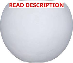 lot 1419 image: $70 Panlaolao 13.5H x 17 Fiberstone Planter Drainage Hole, White