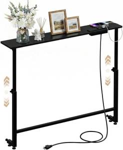 lot 1436 image: Faesun 33.5-Inch Behind-C Couch Table, 24-32 Adjustable Height, Outlet