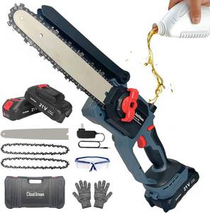 lot 1457 image: Cordless Brushless Chainsaw with 2 Batteries, 8-inch, Auto Oiler