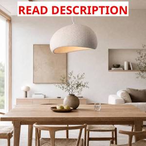 lot 1458 image: $47 Wabi Sabi Pendant Lights White Modern Japandi Chandelier for Kitchen Is