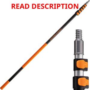 lot 1501 image: $66 5-24 ft Telescoping Extension Pole with Universal Twist-On Metal Tip