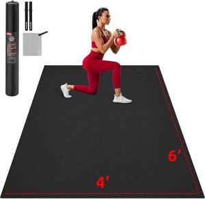 lot 1504 image: $76 GymCope Extra Large Exercise Mat 10x69x68x67x56x4 (8mm)