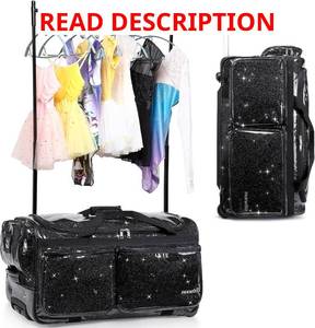 lot 1521 image: $160 Fanwoli 23 Dance Bag with Garment Rack, Waterproof Fabric, Stable Sys
