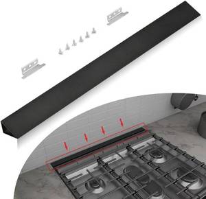 lot 1535 image: Slide-in Range Rear Filler Kit, Black, Triangular Fill Strip, 30 Gap Cover