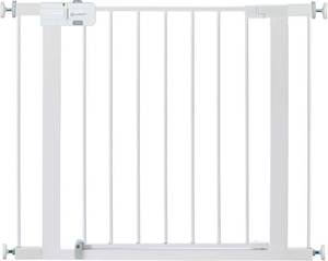 lot 115 image: Safety 1st Easy Install Walk Thru Baby Gate for Doorway With Door, Dog Gates, Fits 29-38, Easy Install 28 Tall, White