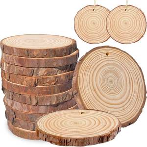 lot 3530 image: Natural Wood Slices for Crafts, 3-4 Inch Unfinished Round Wood Circles for Painting, DIY Art Projects, Valentines Day Wooden Ornaments, Family Activities, Rustic Wedding Decor, Pack of 10