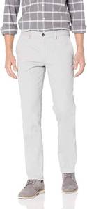 lot 4454 image: Mens Slim-Fit Wrinkle-Resistant Flat-Front Chino Pant Silver 29W