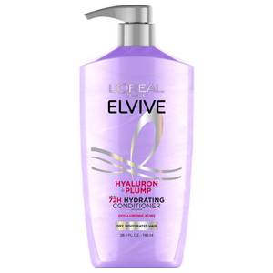 L'Oreal Paris Elvive Hyaluron Plump Hydrating Conditioner for Dry Hair - 28 fl oz: Paraben-Free, Hyaluronic Acid, Vanilla Scent - Retail: $12